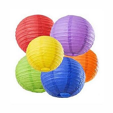 [170716] LAMPARA DE PAPEL COLOR/CIRCULOS 40 CM OFERTA