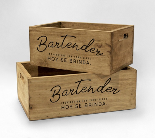 [122190] CAJA ORGANIZADORA RECTANGULAR BARTENDER 40 X 27 X 14 CM - RECTANGULAR