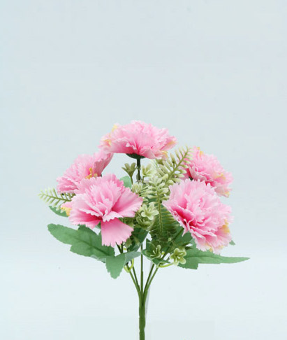 [413866] CARNATION BUSH X 5 29 CM. PINK