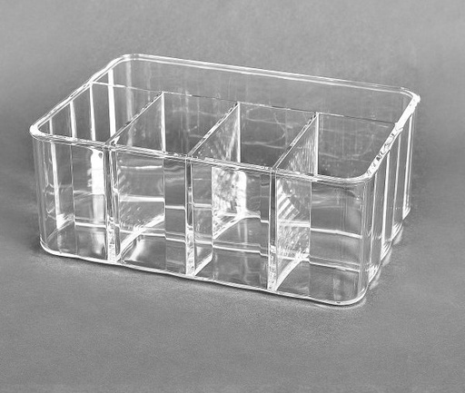 [165153] ACRILICO ORGANIZDOR QUINTUPLE 26 X 10 CM