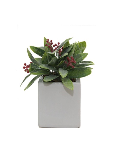 [142250] MACETAS DE PLANTAS ARTIFICIALES DECORATIVAS 7X7X16 CM. MCC7052