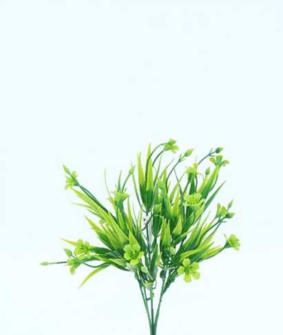 [4130140] PASTO CON FLOR X 5 33 CM. GREEN