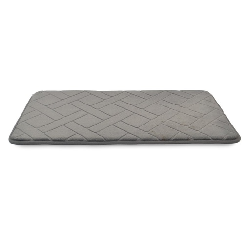 [3800157] ALFOMBRA DE BAÑO 40 X 60 CM DIAGONALES GRIS