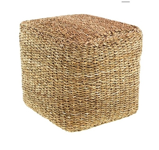 [165267] PUFF SEAGRASS CUBO 40x40 CM