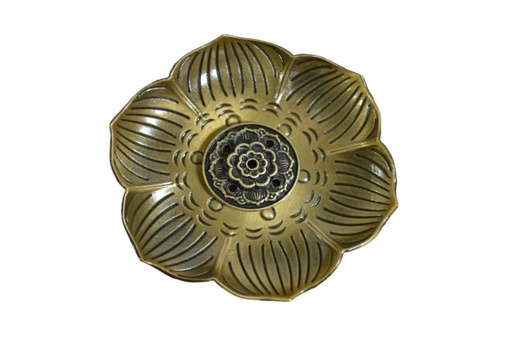 [458556] PORTASAHUMERIO FLOR DE METAL 9 CM