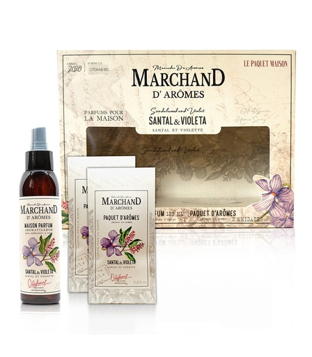 [130380] LE PAQUET MAISON MARCHAND D AROMES SANTAL Y VIOLETAS