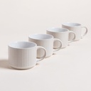 SET X 4 TAZAS GRATED EN RACK 285 ML