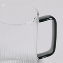 SET X 2 MUGS DE BOROSILICATO CON MANGO NEGRO 220 M