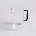 JARRA DE BOROSILICATO CON MANGO NEGRO 1160 ML