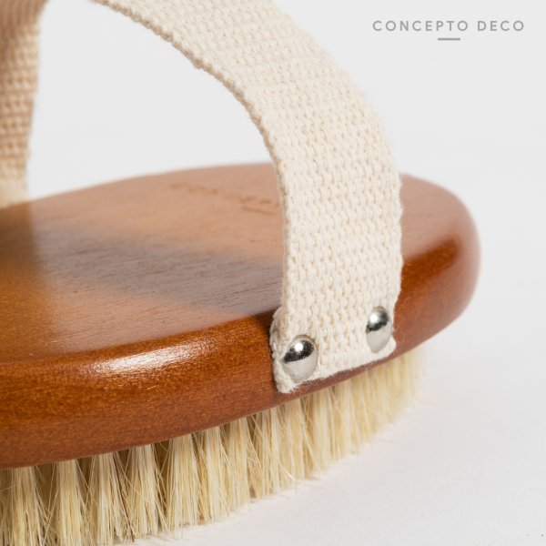 CEPILLO MANOPLA OVAL MADERA 13CM