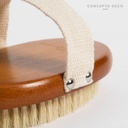 CEPILLO MANOPLA OVAL MADERA 13CM