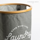 CESTO LAUNDRY DELICATE REDONDO GRIS 47X38DIAM