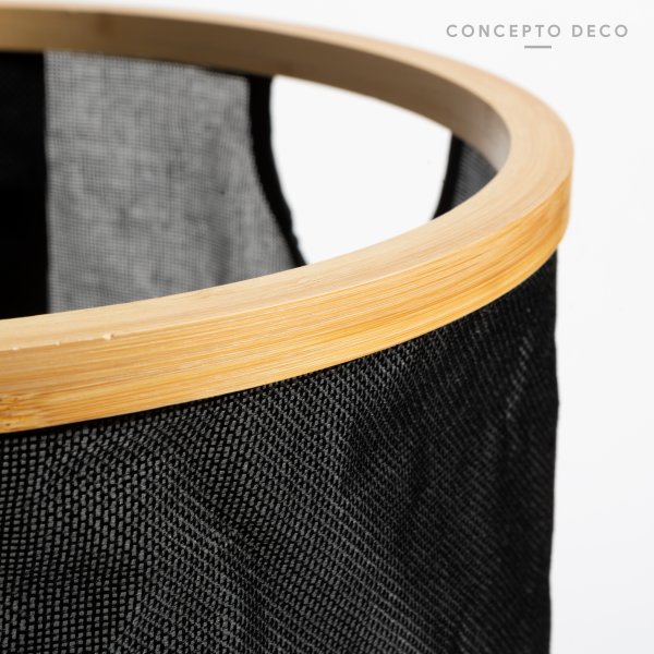 CESTO LAUNDRY DELICATE REDONDO NEGRO 47X38DIAM