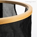 CESTO LAUNDRY DELICATE REDONDO NEGRO 47X38DIAM