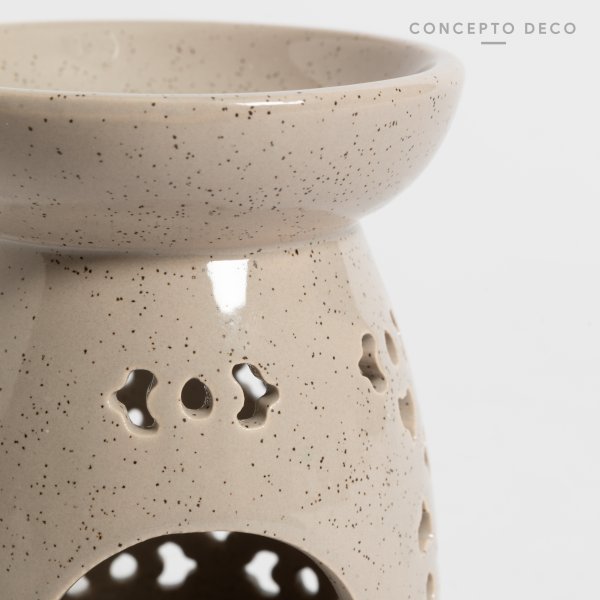 HORNO DIFUSOR C CÉRAMICA GRIS 12X9CM