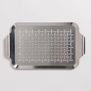 BANDEJA RECTANGULAR PARA PARRILLA DE ACERO INOXIDABLE 43X25 CM VASSA HOME