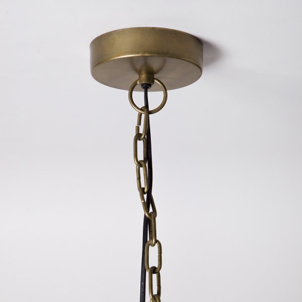LAMPARA COLGANTE MADHUR BRASS ANTIQUE 27,5 X 60 CM VASSA HOME