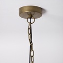 LAMPARA COLGANTE MADHUR BRASS ANTIQUE 27,5 X 60 CM VASSA HOME