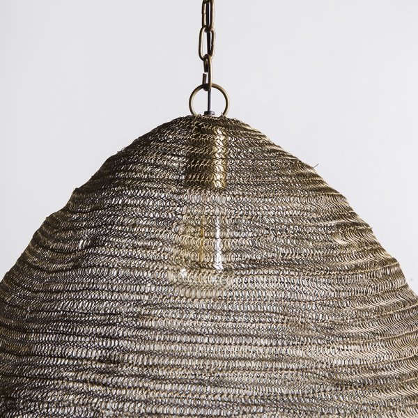LAMPARA COLGANTE MADHUR BRASS ANTIQUE 58 X 60 CM VASSA HOME