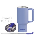 VASO DOBLE PARED 900 CC LAVANDA ACERO INOX WATERDOG