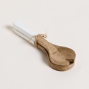 SET DE CUBIERTOS PARA ENSALADA DE MADERA ESMALTADA