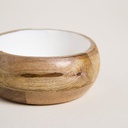 MINI BOWL DE MADERA ESMALTADA SAHA 200 ML