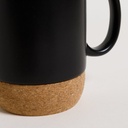 MUG NET BLACK BASE DE CORCHO 400 ML VASSA HOME