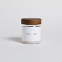 FRASCO REDONDO CON TAPA DE MADERA DE ACACIA 800 ML VASSA HOME