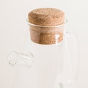 BOTELLA DE BOROSILICATO CON TAPA DE CORCHO 1100 ML