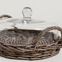 CAMPANA DE VIDRIO CON BASE SALIX 29 CM