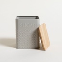 LATA CUADRADA TAPA BAMBOO GREY SUGAR 11,5X14,5 CM