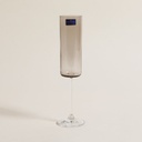 SET X 6 COPAS DE CHAMPAGNE DE CRISTAL BOHEMIA ANITA BROWN 160 ML