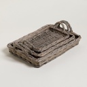 SET X 3 BANDEJAS RECTANGULARES SALIX 27X17 / 32X22