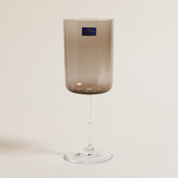 SET X 6 COPAS DE CRISTAL DE BOHEMIA ANITA BROWN 400 ML