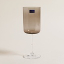 SET X 6 COPAS DE CRISTAL DE BOHEMIA ANITA BROWN 400 ML