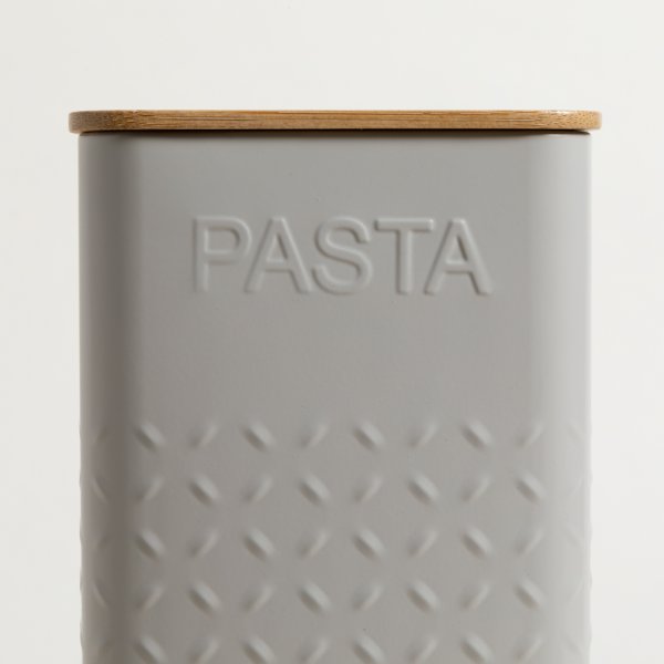 LATA CUADRADA TAPA BAMBOO GREY PASTA 11,5X27,5 CM