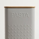 LATA CUADRADA TAPA BAMBOO GREY PASTA 11,5X27,5 CM