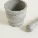 MORTERO PLASTICO GRIS GRANITE 11X12CM
