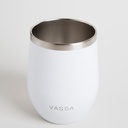 MATE DE ACERO INOXIDABLE BLANCO 350ML VASSA HOME