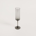 SET X 6 COPAS DE CHAMPAGNE LISAS GREY 250 ML