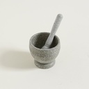 MORTERO DE PLASTICO GRIS GRANITE 10X9CM