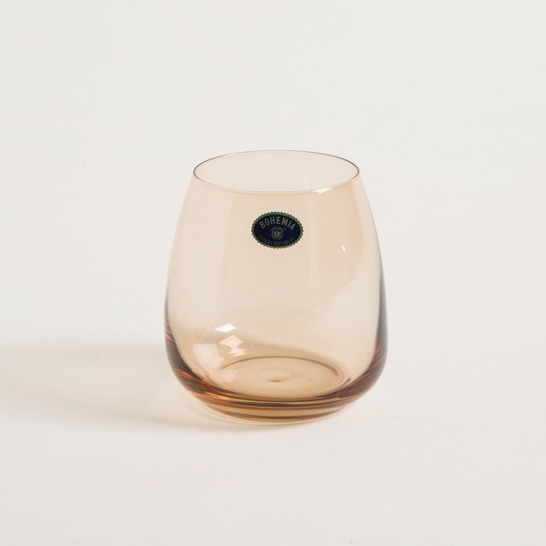 SET X 6 VASOS DE CRISTAL DE BOHEMIA ANSER BROWN 400 ML