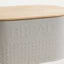 LATA OVAL TAPA BAMBOO GREY BREAD 34X19X15 CM