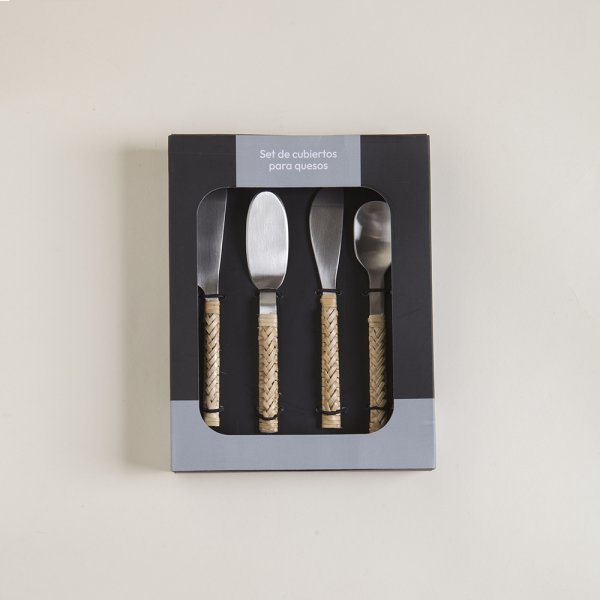 SET X 4 CUBIERTOS PARA QUESOS 14,5 CM