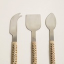 SET X 3 CUCHILLOS PARA QUESOS 19 CM