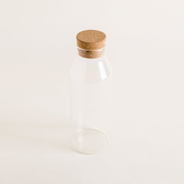 BOTELLA DE BOROSILICATO CON TAPA DE CORCHO 1200 ML