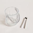 HIELERA DE VIDRIO CON PINZA