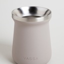 MATE DE ACERO INOXIDABLE GRIS 250 ML VASSA HOME