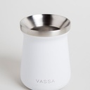 MATE DE ACERO INOXIDABLE BLANCO 250 ML VASSA HOME