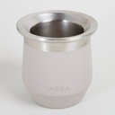 MATE DE ACERO INOXIDABLE GRIS 230 ML VASSA HOME